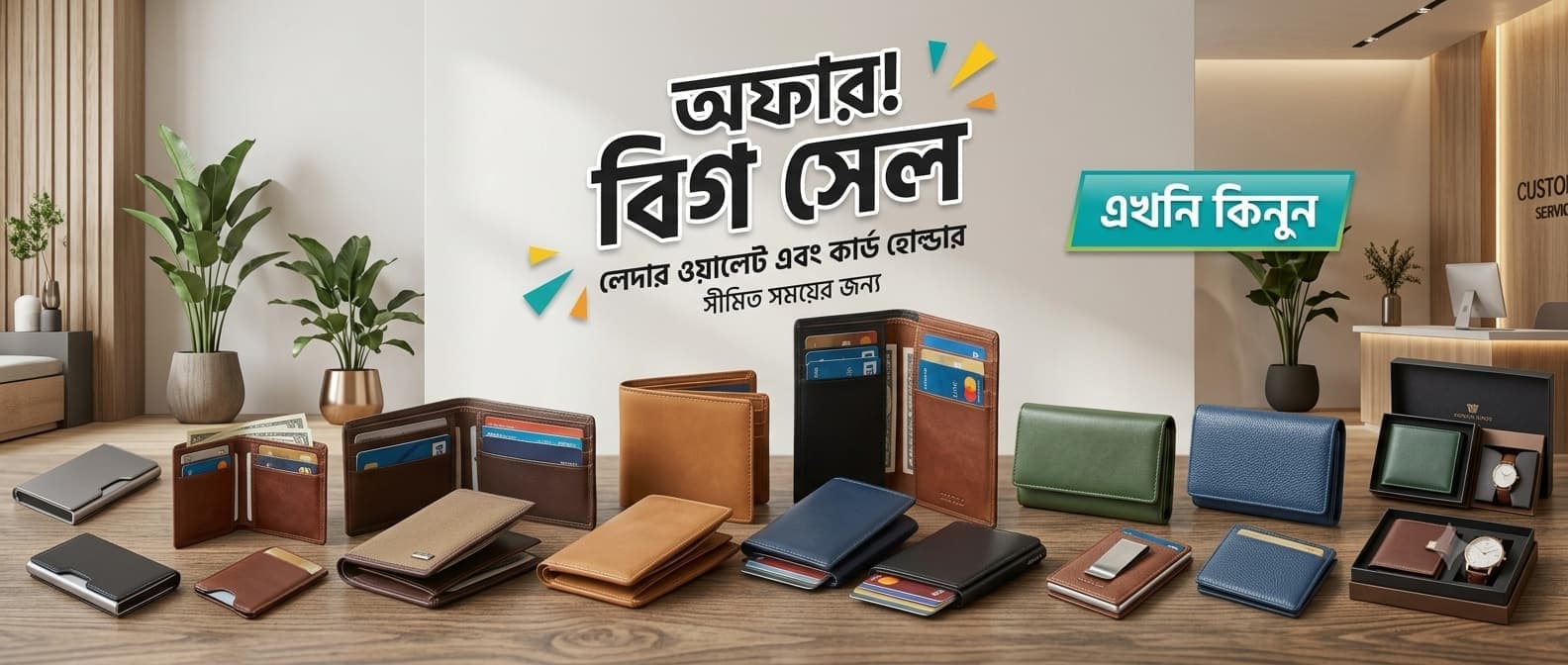 Shasan Goods — অফার বিগ সেল, লেদার ওয়ালেট এবং কার্ড হোল্ডার